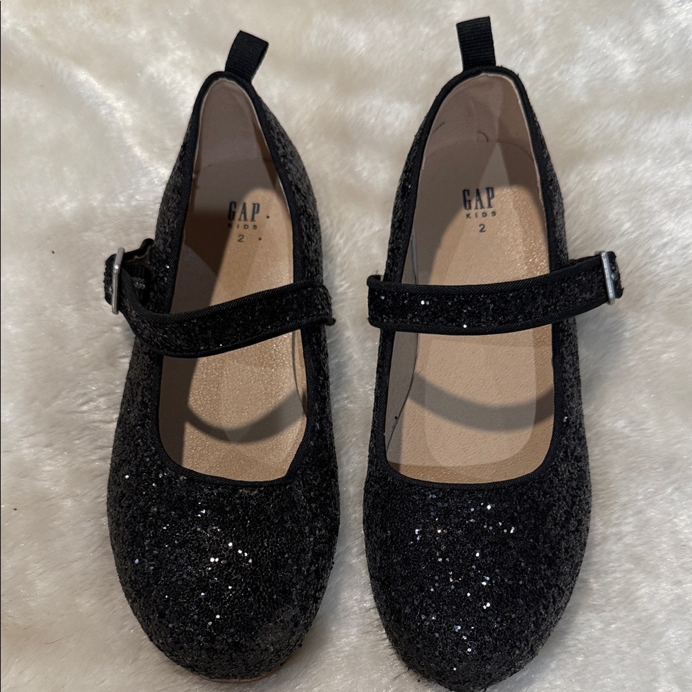 GAP Kids Sparkly‎ Black Dress Shoes
